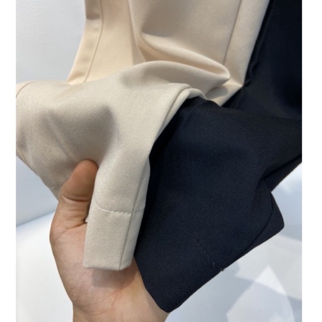 Quần Âu baggy form ngắn VẢI MỎNG NHẸ