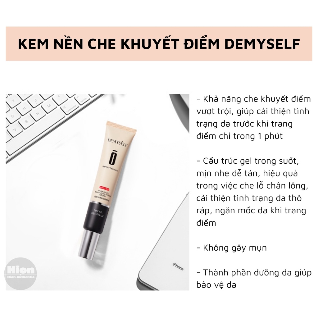 Kem Lót Che Khuyết Điểm Kiềm Dầu  Nội địa Trung Quốc  DEMYSÊLF Nourishment Snow Gauze Makeup Cream