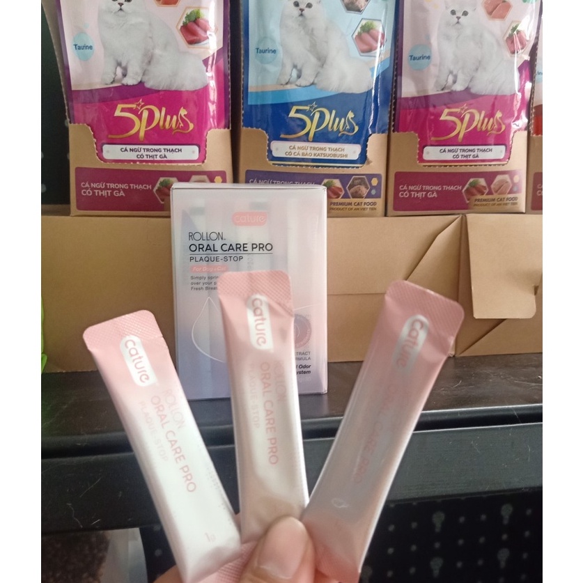 Bột Vệ Sinh Răng Miệng Cature Oral Care Pro Cho Chó Mèo Thơm Miệng Loại Bỏ Mảng Bám