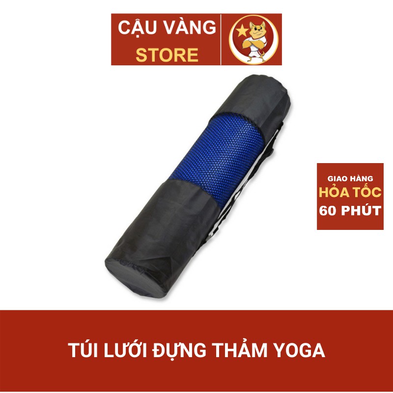 Túi đựng thảm yoga cao cấp loại dày 8 - 10 mm, dây cột thảm tập gym tiện lợi Cậu Vàng Store