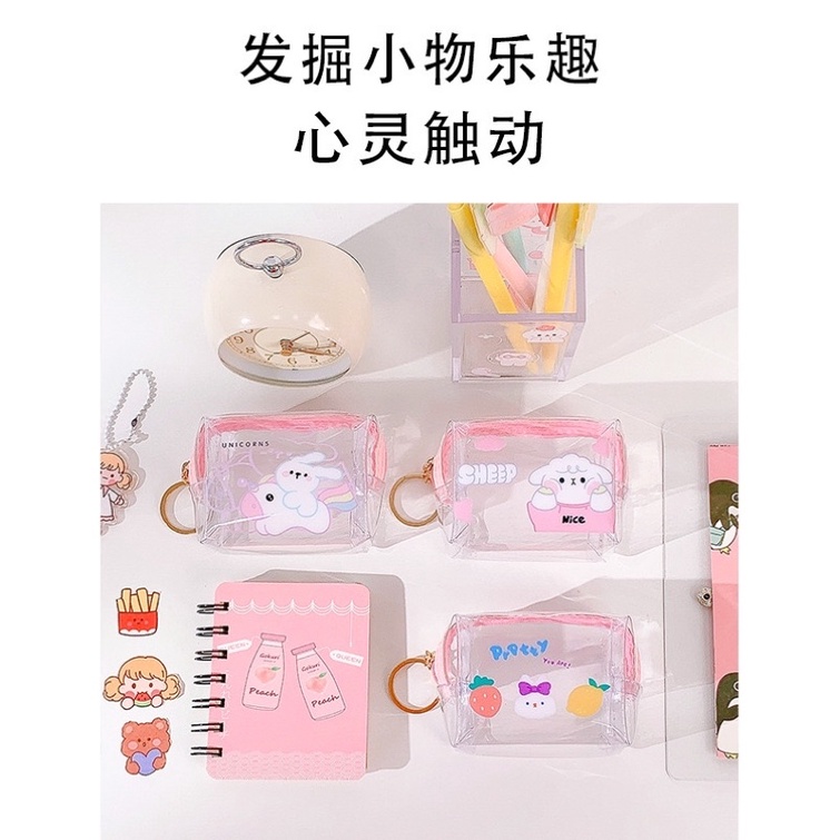 Bóp móc khoá hoạt hình ulzzang mini dễ thương