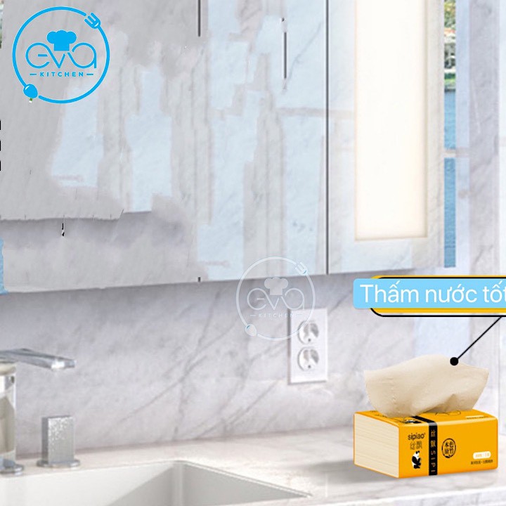 Combo 10 Gói Giấy Ăn Gấu Trúc Dai Mịn Sipiao Gói 300 Tờ