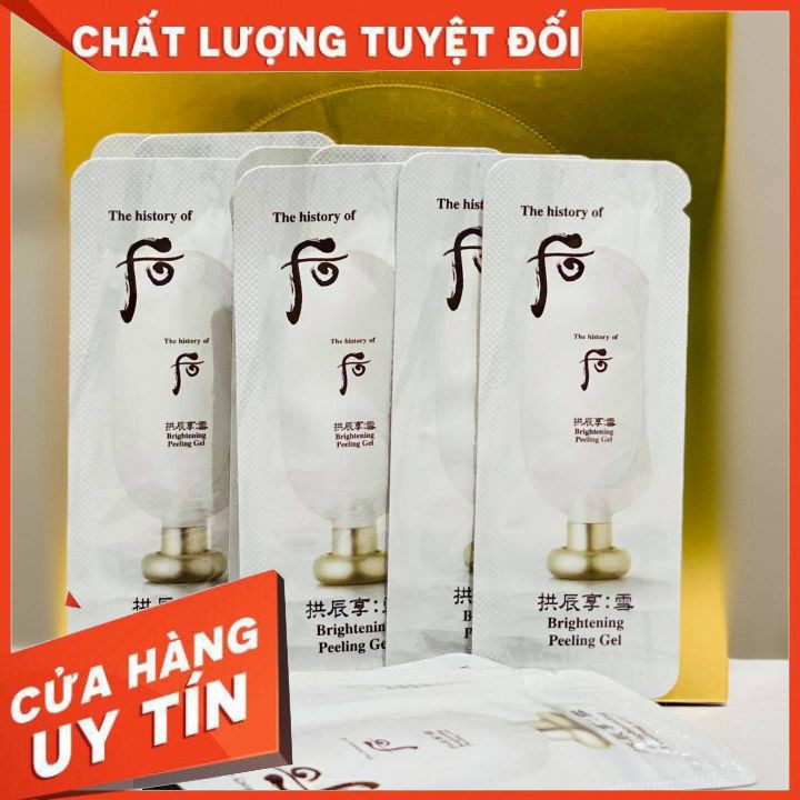 [Date 2025]combo 10 gói  kỳ #TẨY DA#(tẩy tế bào chết) whoo 1ml