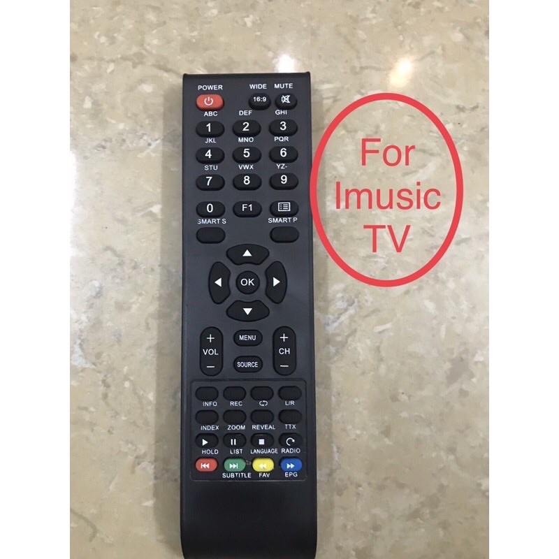 Reomote TV Led Imusic smart