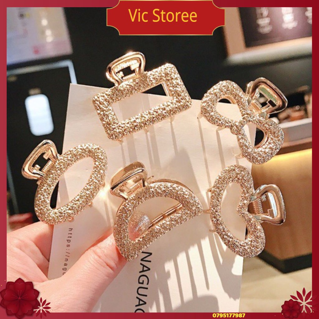 set 5 Kẹp Tóc hot hàn quốc vân nổi (kèm video thật)