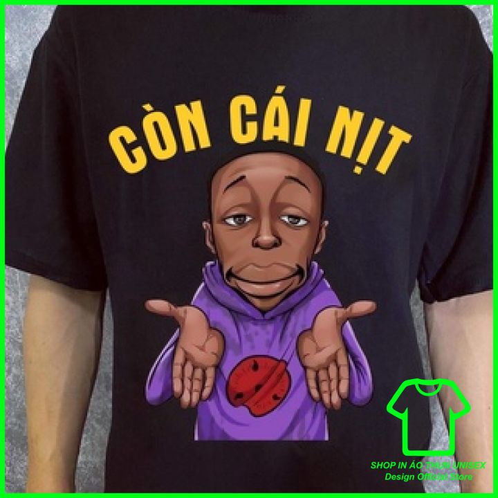 Áo Thun Còn Cái Nịt Nam Nữ Form Rộng Cổ Tròn, Áo Phông Còn Cái Nịt Nam Nữ Tay Ngắn Chất Cotton Mẫu 1