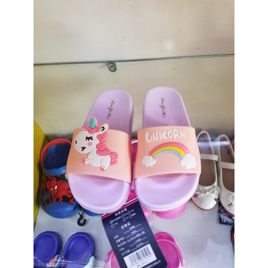Dép quai ngang hoạt hình Pony Unicorn bé gái