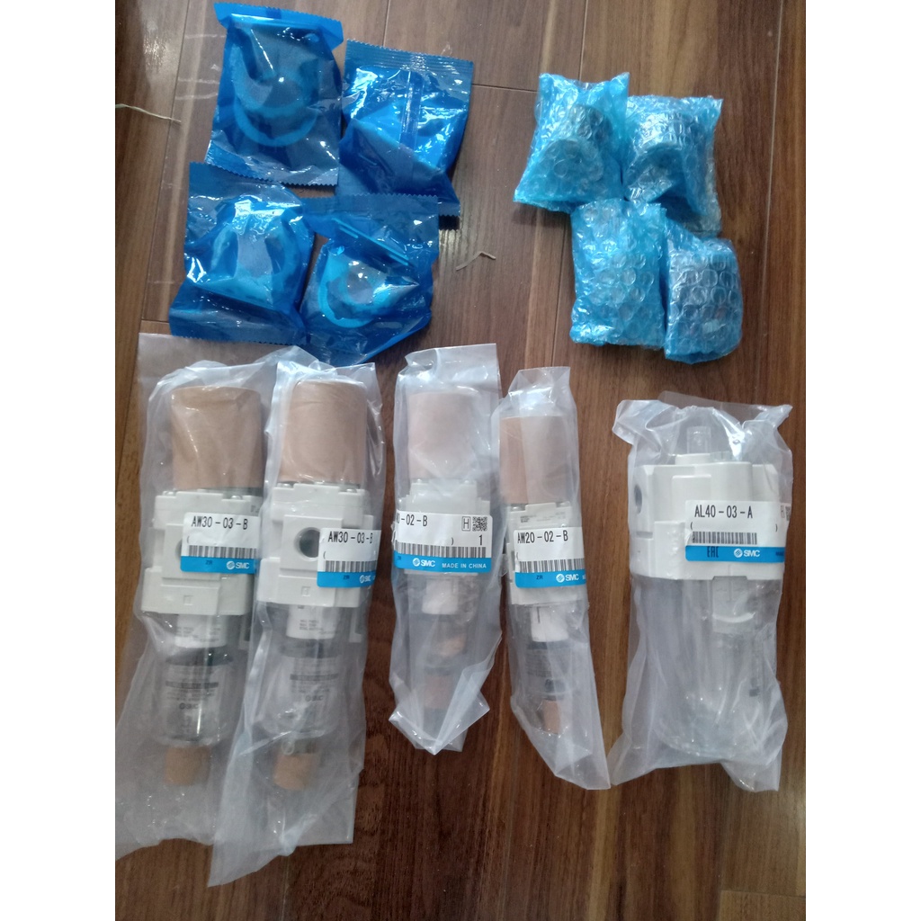 Bộ lọc khí AW20-02BG-B, Bộ lọc khí AW30-03BG-B có đủ gá và đồng hồ