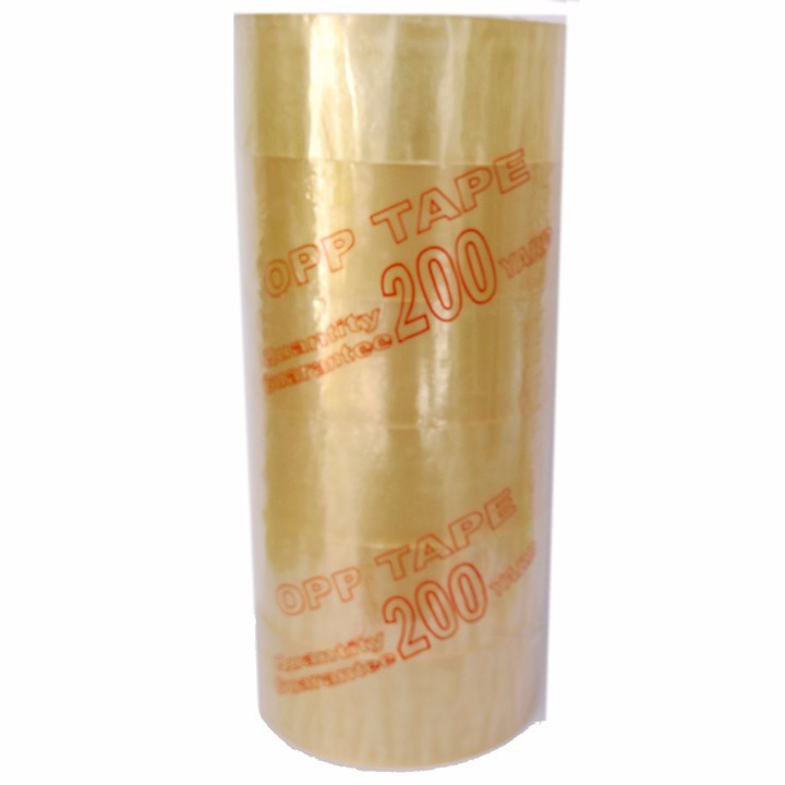 Băng keo dán thùng 200YARD - 6 cuộn 1 cây ( loại 1kg7 )