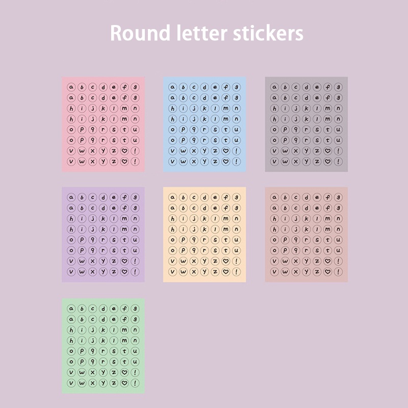 1 Miếng Dán Trang Trí Sổ Tay Nhật Ký Hình Chữ Cái Tiếng Anh