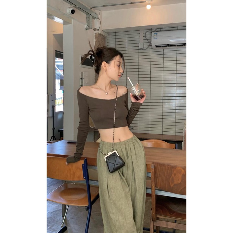 Bộ Áo Thun Tay Dài / Quần Ống Rộng / Quần Ống Rộng Chống Nắng Mỏng Và Mỏng Cho Nữ