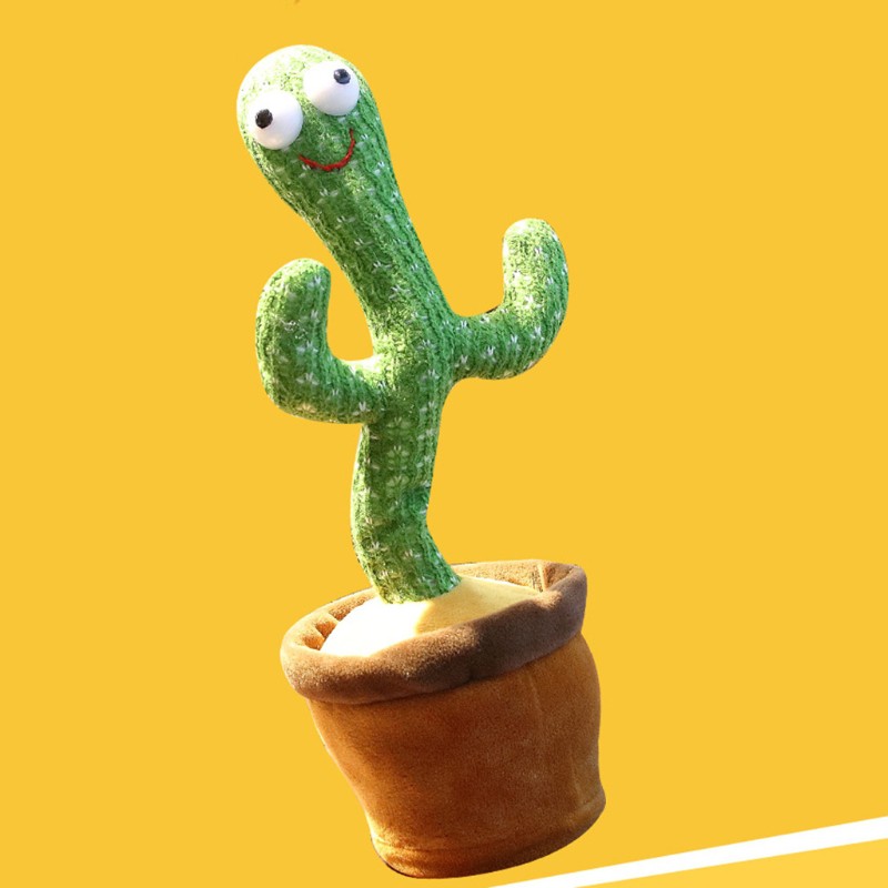 Giá thấp nhất✎✣Nhà máy nhảy múa điện 32cm vui nhộn Cactus Đồ chơi nhồi bông sang trọng có nhạc cho trẻ em