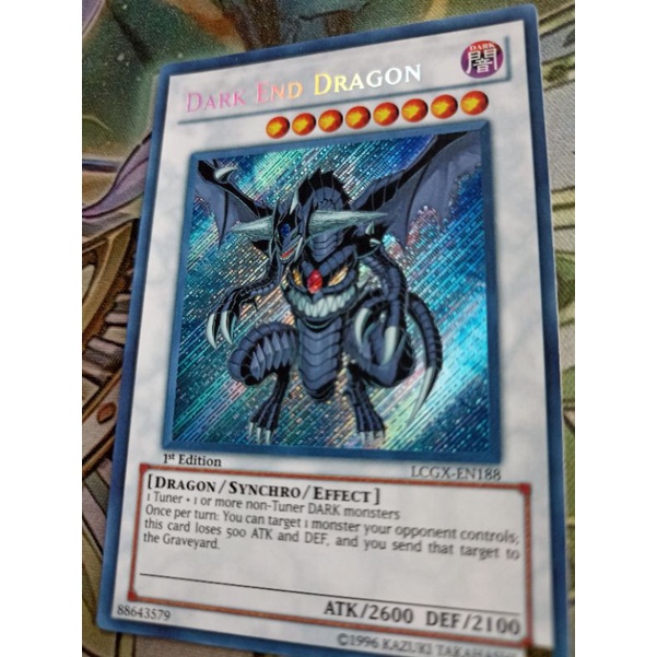 Lá thẻ bài Yugioh chính hãng - Dark End Dragon - LCGX-EN188 - Secrect Rare