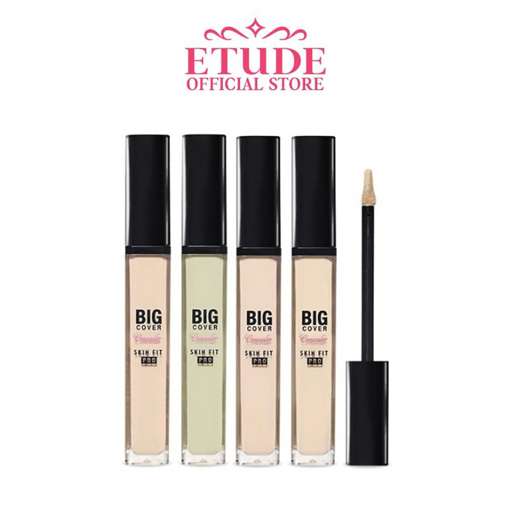 Kem che khuyết điểm chuyên nghiệp nhiều tông màu ETUDE Big Cover Skin Fit Concealer PRO 7g chất lượng cao