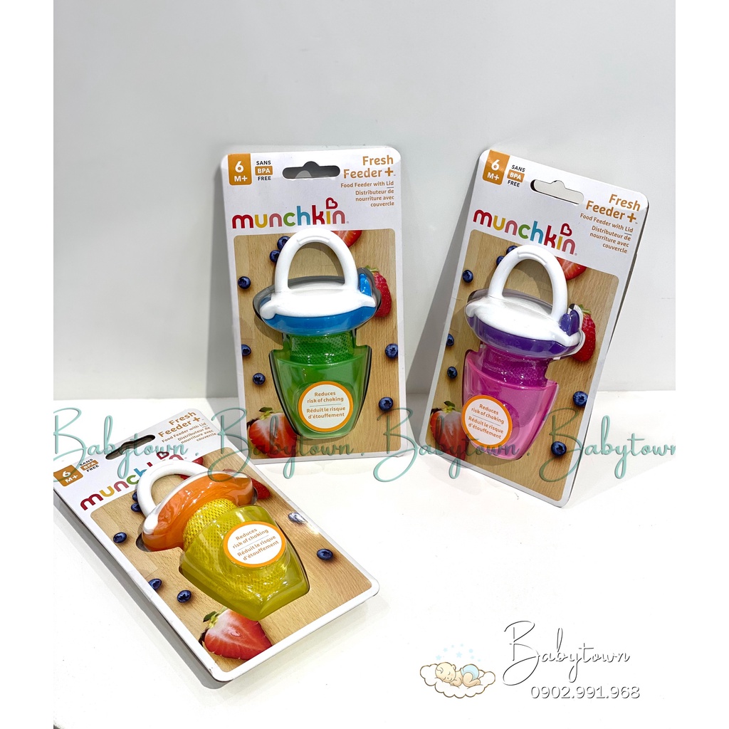 TÚI NHAI CHỐNG HÓC SILICON, LƯỚI CÓ NẮP MUNCHKIN /  EMMAKIDS