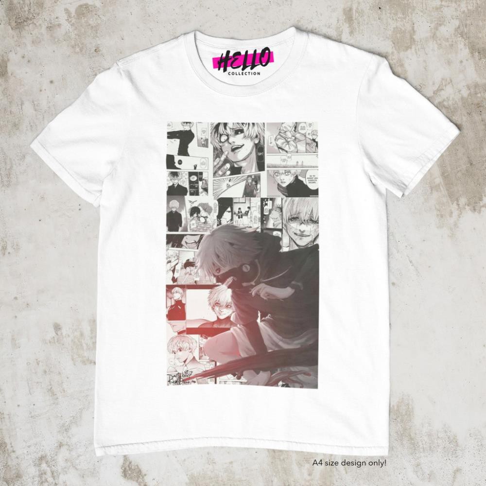 áo thun in hình Tokyo Ghoul - Kaneki Comic BW Anime  - Tuyết Dung Store