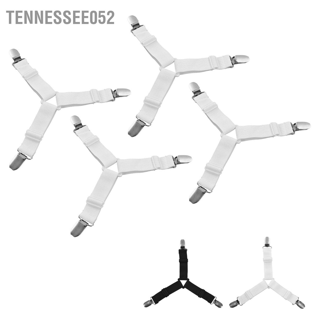 Tennessee052 4 cái Chốt tấm trải giường Chiều dài Có thể điều chỉnh Chống trượt rỉ sét Hoạt động đơn giản nệm