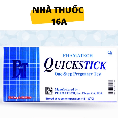 &lt;CHÍNH HÃNG&gt; QUICKSTICK QUE THỬ THAI - CÓ HOÁ ĐƠN NHẬP HÀNG CÔNG TY - ĐỘ CHÍNH XÁC 99,99%