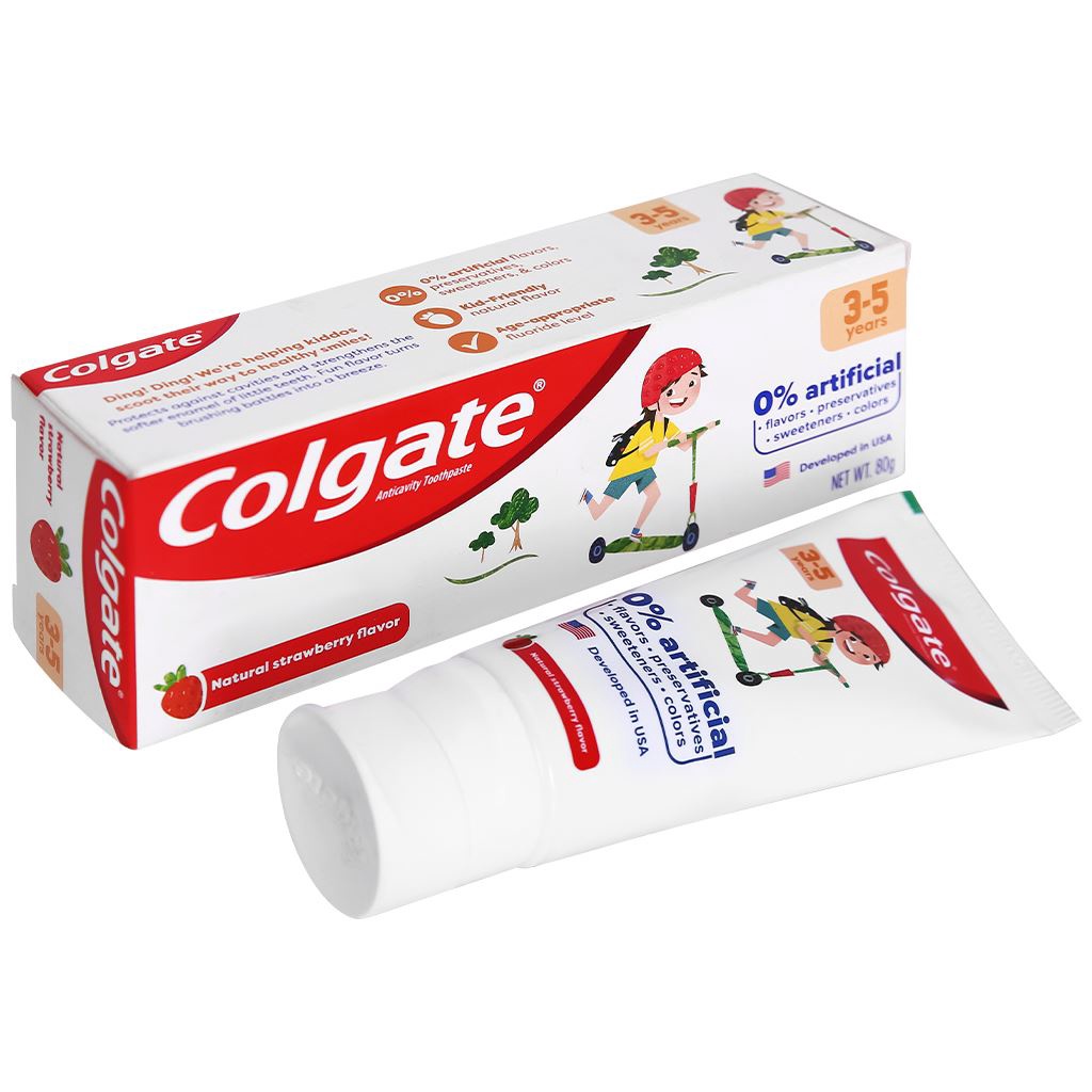 Kem đánh răng cho bé từ 3 - 5 tuổi Colgate hương dâu 80g