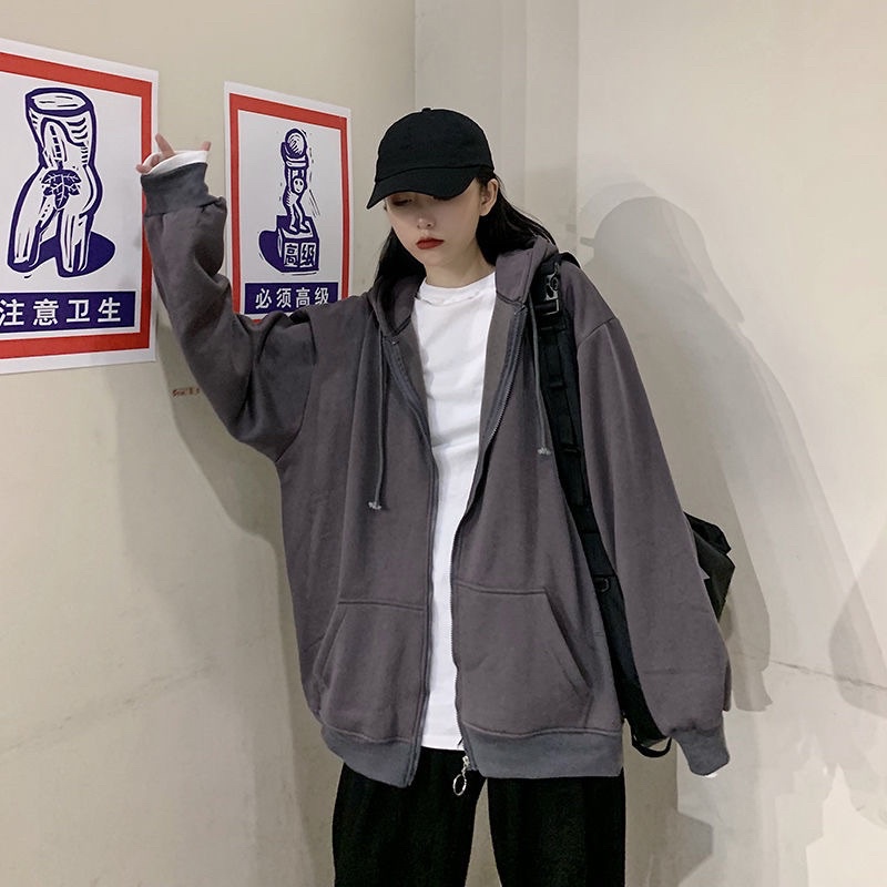 Áo khoác nỉ trơn unisex