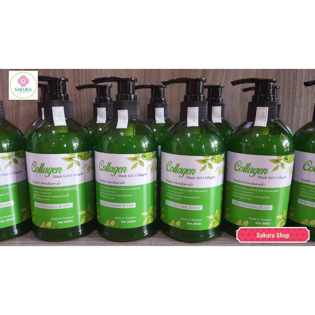 Gel Tắm Dưỡng Trắng Da Collagen Tinh Chất Trà Xanh | BigBuy360 - bigbuy360.vn