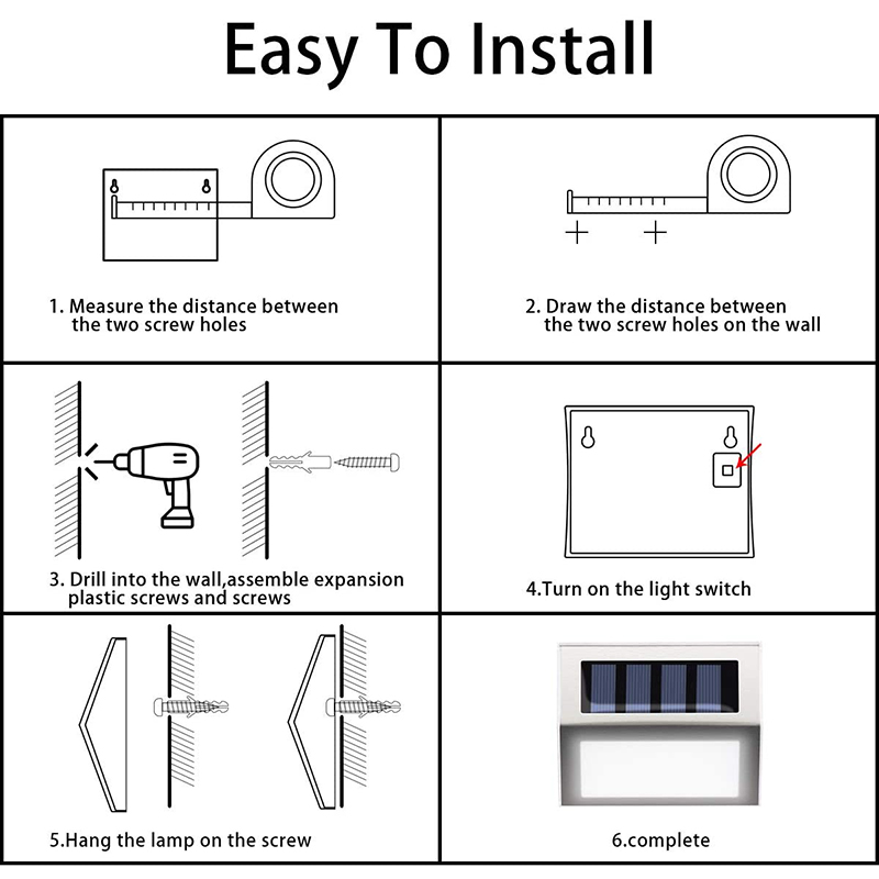 Đèn Led Năng Lượng Mặt Trời Chống Thấm Nước Cho Lối Đi Sân Vườn