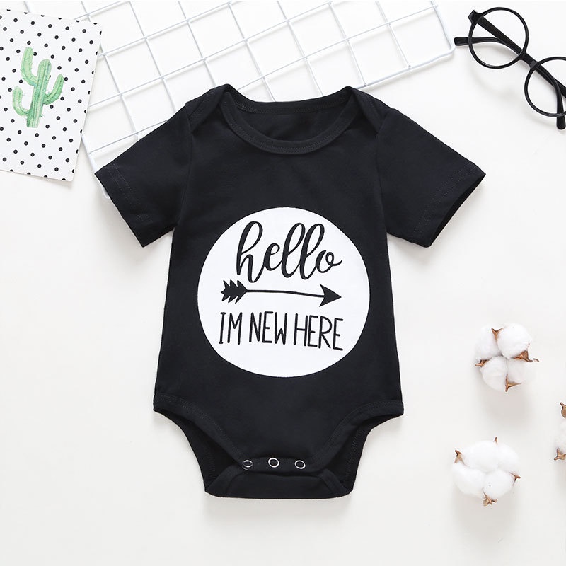 Combo bộ đồ bé trai 0-24 tháng tay ngắn bodysuit liền thân Họa Tiết Khủng Long Hoạt Hình quần dài set mùa hè thời trang cho bé trẻ em sơ sinh