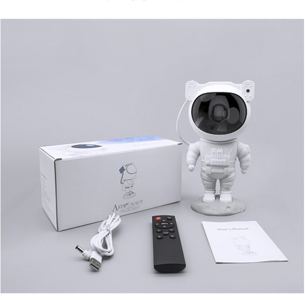 Đèn Ngủ Robot Chiếu Hình Bầu Trời Sao Nhiều Màu Tùy Chọn Phi Hành Gia - Bầu Trời Galaxy Trang Trí Phòng Ngủ Cho Bé