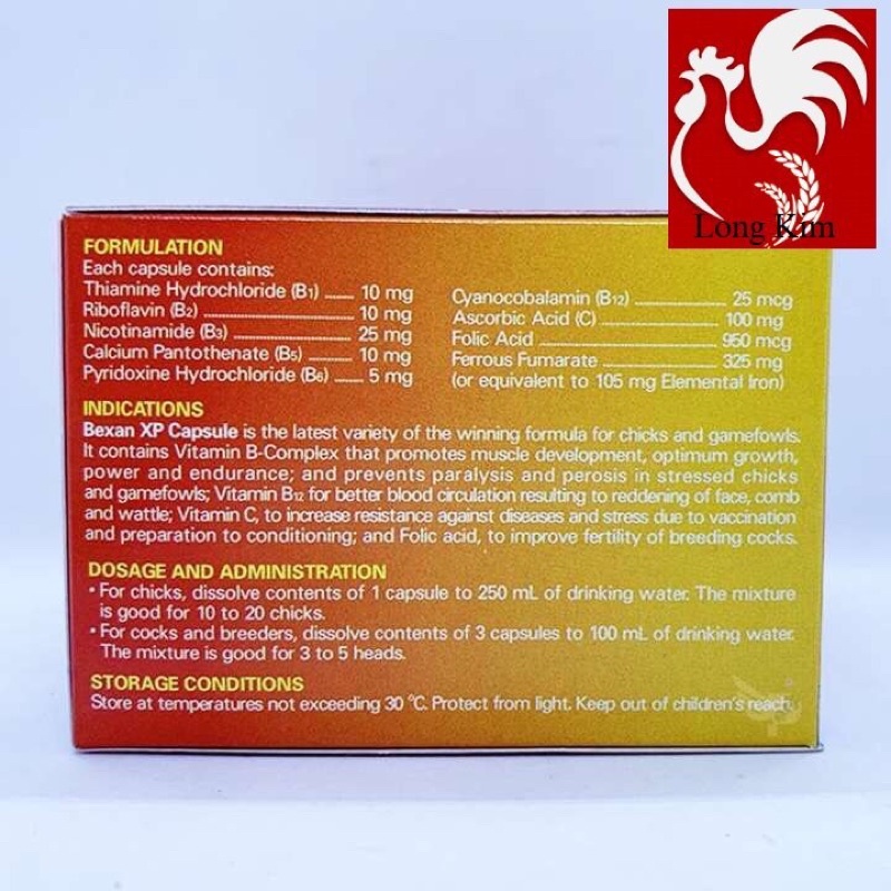 Vitamin Bexan XP - Vỉ 10 viên - Vitamin B Complex + Vitamin C + Axit folic + Sắt