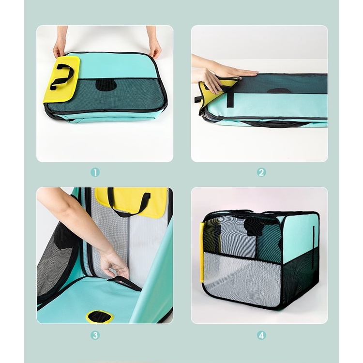 Hàng Sẵn Hộp sấy lông thú cưng Chống rách Có thể gập lại Dung tích lớn Lồng thổi cho chó mèo chuyến du lịch tại nhà【Tennessee052】