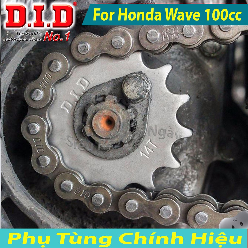 Bộ Nhông Sên Dĩa DID Honda Ware Alpha, Future 1 Sên DID 10ly Thái Lan