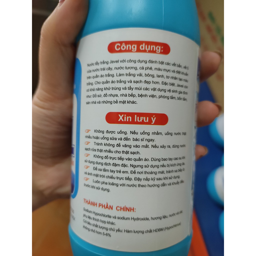 Combo 2 chai Nước tẩy Javel