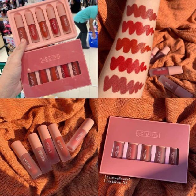 Set Son Kem Nhung Hold Live Light Matte Lip Glaze Suit