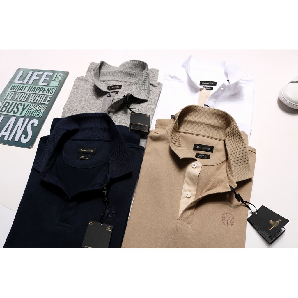 POMD  Áo Thun có cổ Polo Mátximo Đút ti  SLimFit  4 màu đẹp chất ngất ngất không quất là sai lầm