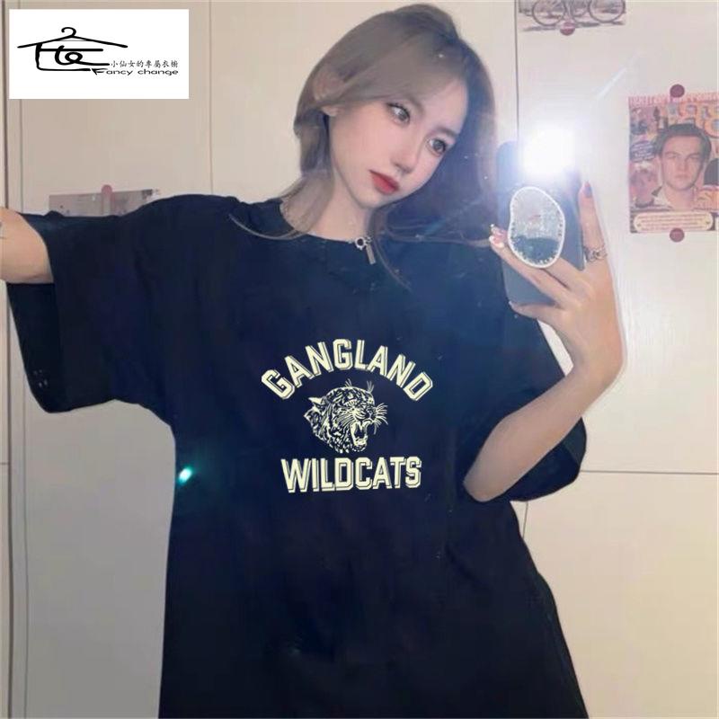 Áo Thun Cotton Tay Ngắn Màu Đen Trơn Phong Cách Hàn Quốc Cho Nữ