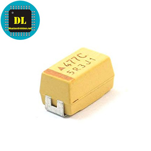 Tụ Tantalum 477C-470uF 16V SMD7343