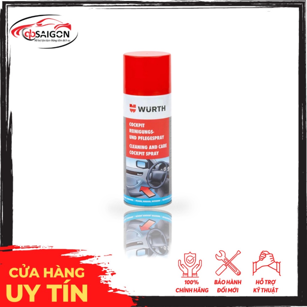 🚗 Chất Bảo Dưỡng Táp Lô 400ml-Wurth-Đức-08902221