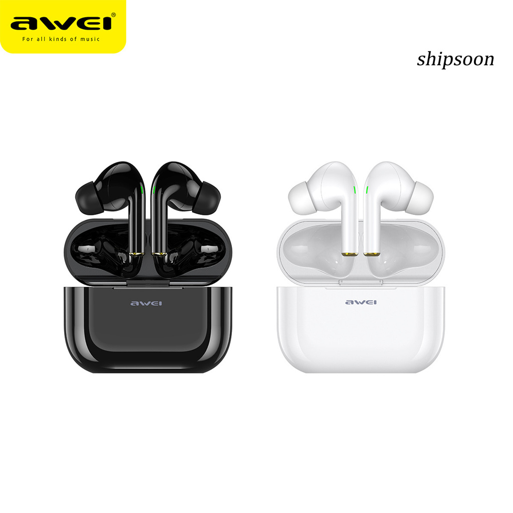 XIAOMI Set Tai Nghe Bluetooth V5.0 Không Dây Chống Thấm Nước Dùng Cho Iphone / Huawei Hiệu Awei T29