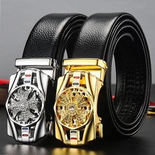 Thắt lưng da nam khóa tự động cao cấp Dây nịt nam mặt xoay chính hãng X003S - shopdoda96