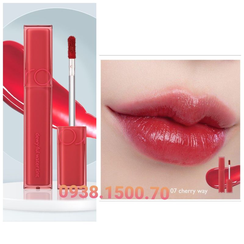 SON Tint LÌ  Romand Dewyful Water Tint 5g 07 Cherry Way  ĐỎ CHERRY