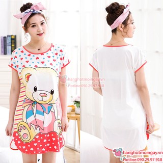 Đầm ngủ gấu siêu dễ thương  DN52