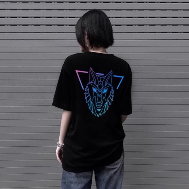 Áo phông SÓI HADE.S in hình phản quang 7 màuChất liệu cotton mềm mịnhai màu đen trắngform thụng tay lỡ unisex