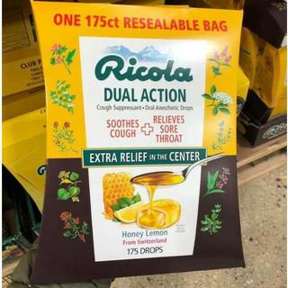 Kẹo Ngậm Ho Ricola Hương Chanh Bạc Hà và Hương Thảo Mộc