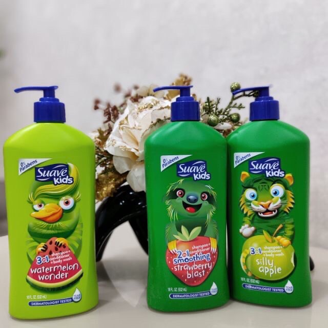 Dầu gội xả Suave kids 532ml, SỮA TẮM TRÁI CÂY CHO BÉ - SUAVE KID