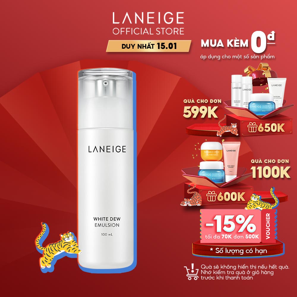 Sữa dưỡng trắng da Laneige White Dew Emulsion 100Ml