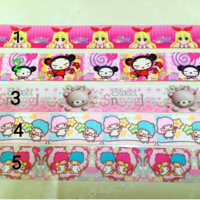 Grosgrain Ribbon Aikatsu Motif Puca2, Bear, Twinstar