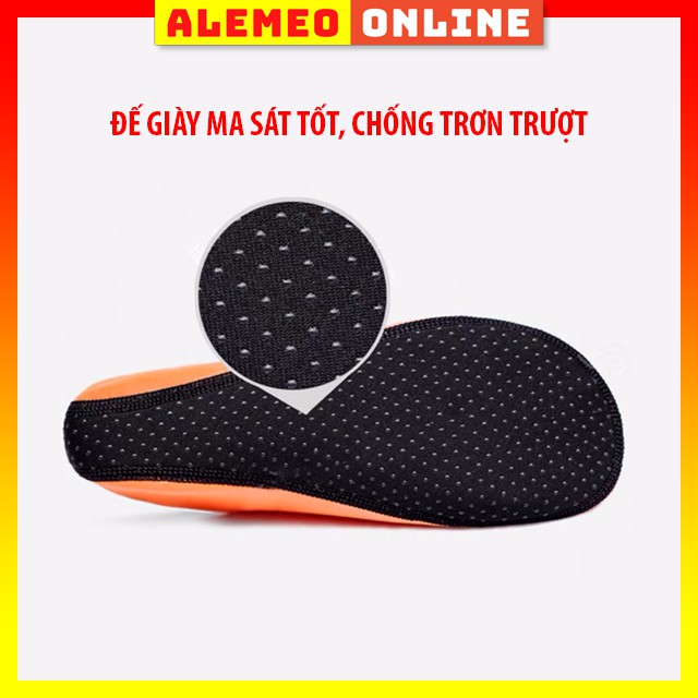 Giày lười vải đi biển siêu nhẹ, giày lặn biển cho nam nữ êm chân, chống trơn trượt - Alemeo Online