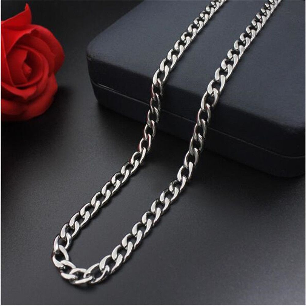 Vòng cổ choker bằng thép không gỉ 5/7/9/MM phong cách gothic thời trang cho nam