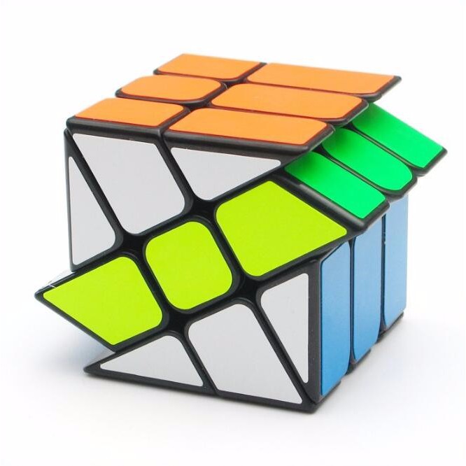 Đồ chơi Rubik Windmill Qiyi Sticker Cube 2 - Rubik Fisher (Rubik Cối Xay Gió)