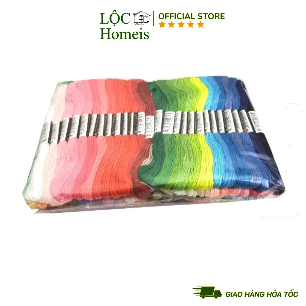Set 50 Màu Chỉ Thêu Thường Loại 1 - LỘC Homeis